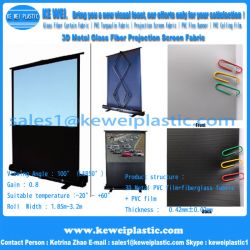 3d Metal Glass Fiber Projection Screen Fabric