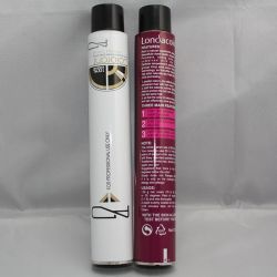 Flexible aluminum hair color tube packaging