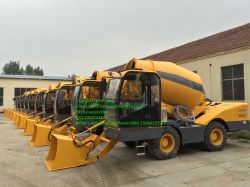 China 4 WD3.5M3 mobile self loading concrete mixer